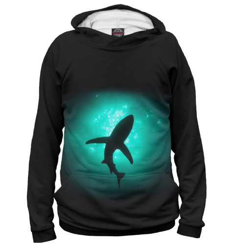 Худи Print Bar, Белый, Shark