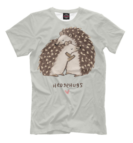 

Футболки Print Bar, Бежевый, Обнимашки