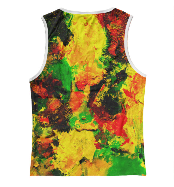 Майка для девочки с изображением gouache paint цвета Белый