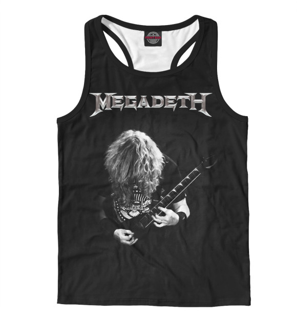 Мужская майка-борцовка с изображением Megadeth цвета Белый