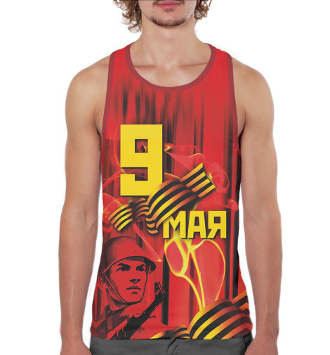 

Майки борцовки Print Bar, Белый, 9 мая