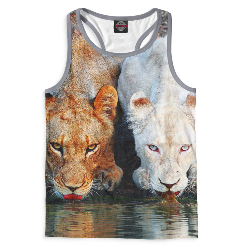 

Майки борцовки Print Bar, Белый, Львы