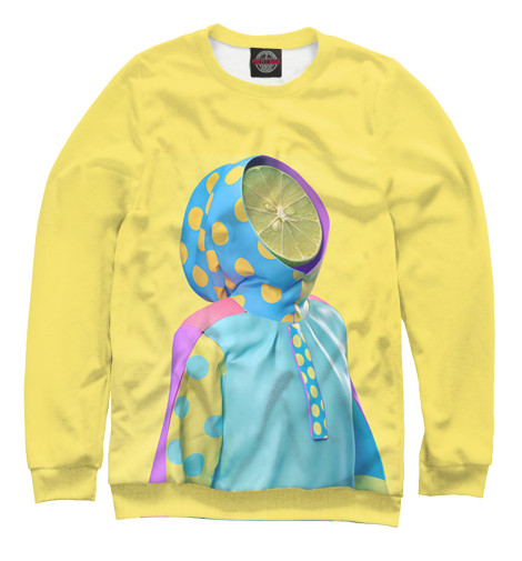 

Свитшоты Print Bar, Белый, Лайм