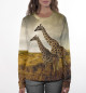 Женский свитшот Жирафы на прогулке