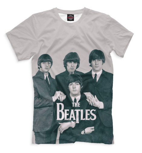 

Футболки Print Bar, Бежевый, The Beatles