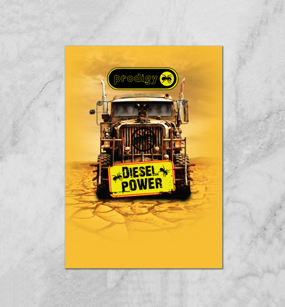 Плакат с изображением DieselPower цвета Белый