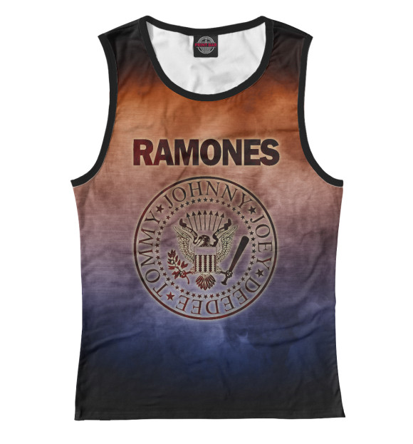 Майка для девочки с изображением Ramones цвета Белый