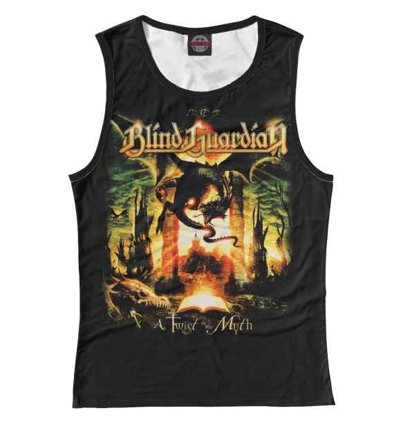 Майка для девочки с изображением Blind Guardian цвета Белый