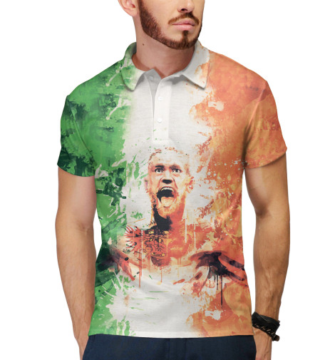 

Поло Print Bar, Белый, Конор МакГрегор