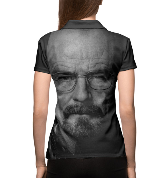 Женское поло с изображением Walter White цвета Белый