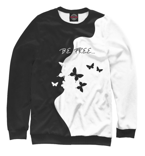 

Свитшоты Print Bar, Белый, Be free