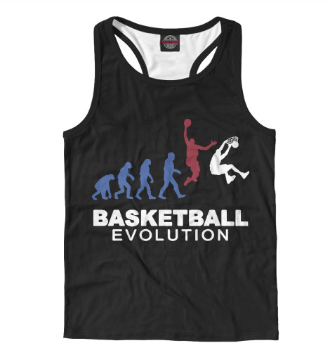 

Майки борцовки Print Bar, Белый, Эволюция баскетбола