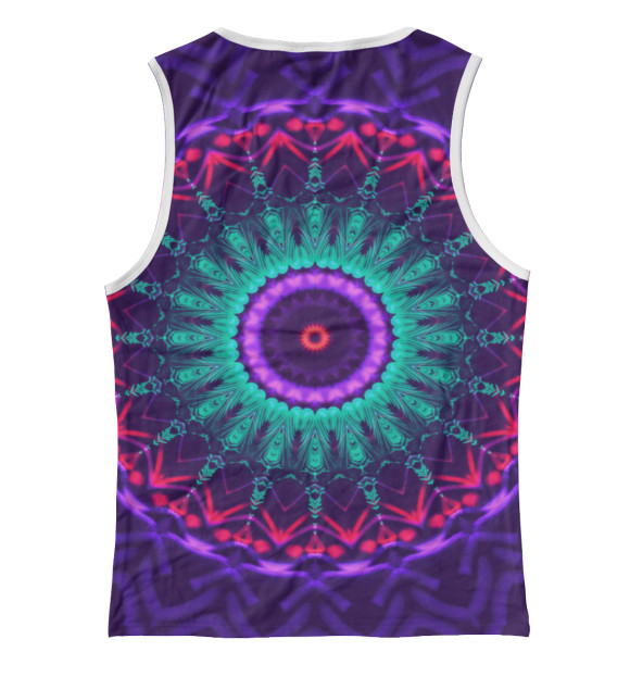 Майка для девочки с изображением Mandala цвета Белый