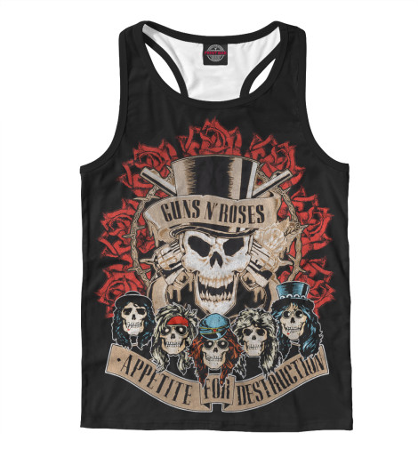 

Майки борцовки Print Bar, Белый, Guns N' Roses
