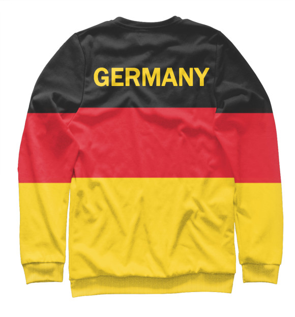 Свитшот для девочек с изображением GERMANY цвета Белый