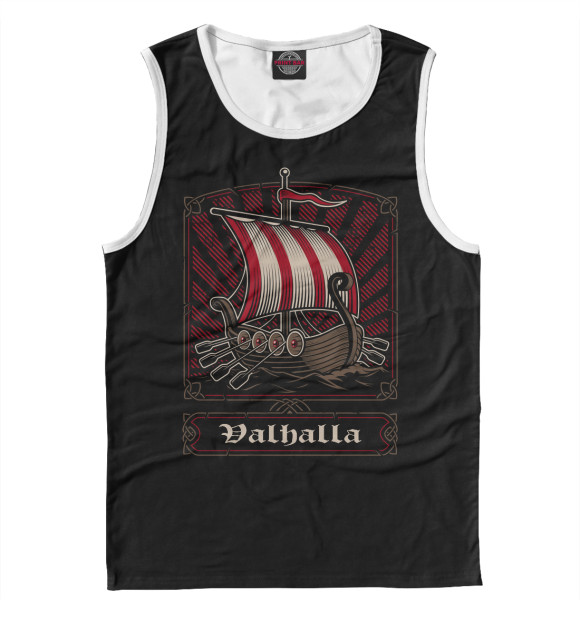 Майка для мальчика с изображением Valhalla цвета Белый