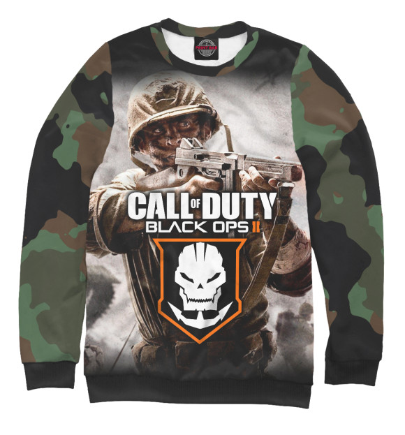 Мужской свитшот с изображением Call of Duty цвета Белый