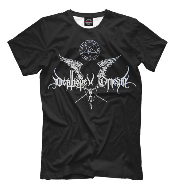Мужская футболка с изображением Deathspell Omega цвета Черный