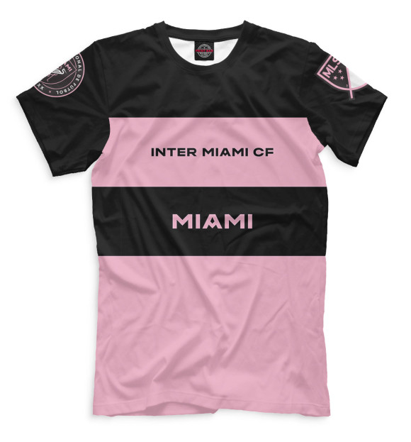Мужская футболка с изображением Inter Miami цвета Бежевый