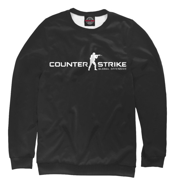 Мужской свитшот с изображением Counter-Strike Global Offensive цвета Белый
