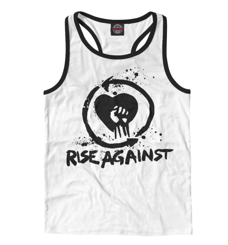 

Майки борцовки Print Bar, Белый, Rise Against