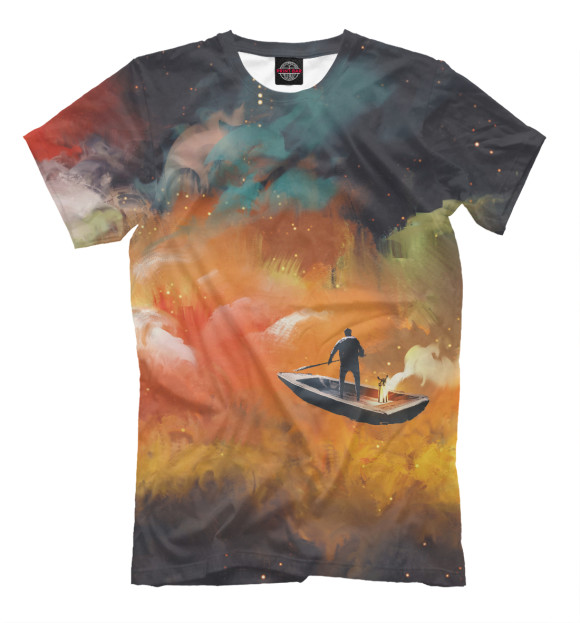 Мужская футболка с изображением The Endless River цвета Молочно-белый