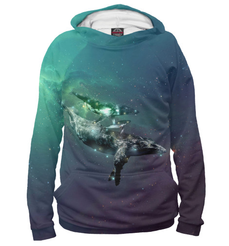 

Худи Print Bar, Белый, Кит