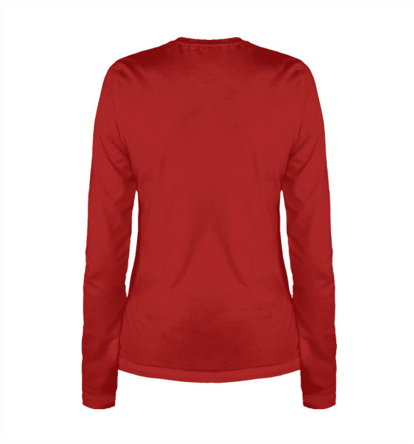 Женский лонгслив с притом Коляда цвета Белый Женский лонгслив с изображением Коляда цвета Белый