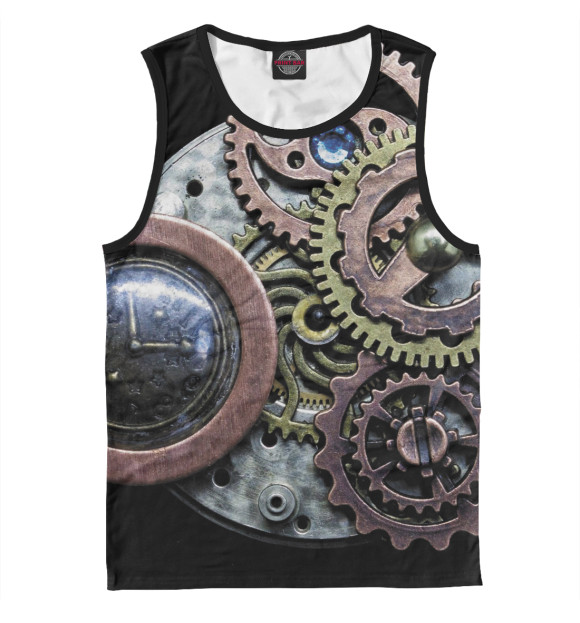Майка для мальчика с изображением Mechanical composition / Steampunk цвета Белый