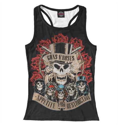 

Майки борцовки Print Bar, Белый, Guns N' Roses