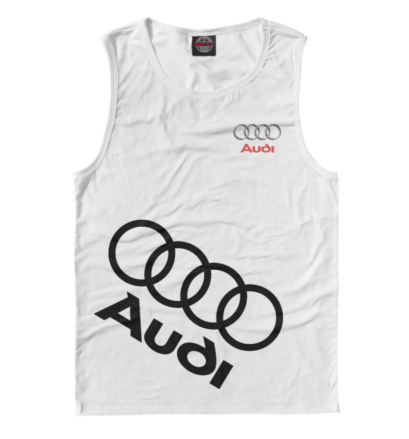 Майка для мальчика с изображением Audi цвета Белый
