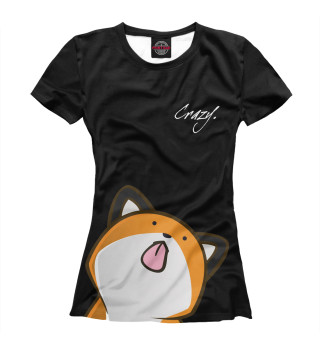 Женская футболка Crazy Fox
