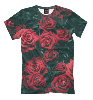 Мужская футболка Куст роз