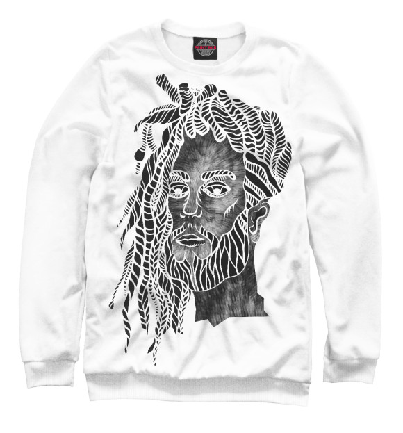 Мужской свитшот с изображением Surf & Skate Culture цвета Белый