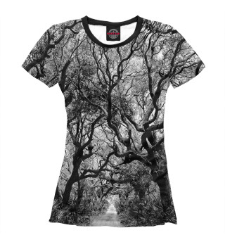 Женская футболка Кудрявый лес