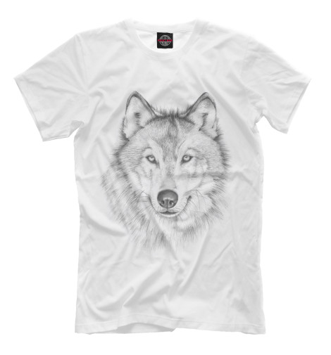 Футболки Print Bar Волк футболки print bar серый волк