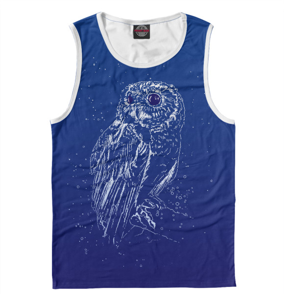 Майка для мальчика с изображением Белая сова цвета Белый