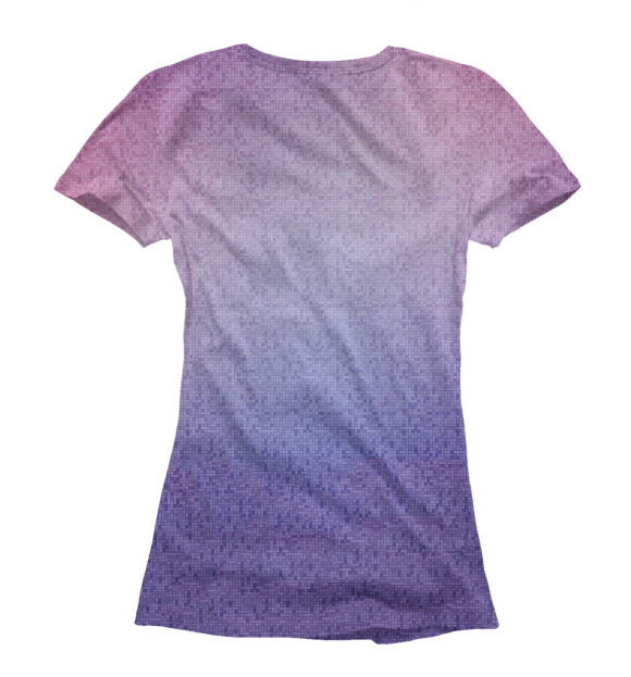 Женская футболка с изображением Gradient цвета Белый