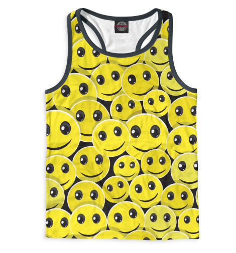 

Майки борцовки Print Bar, Белый, Смайлы