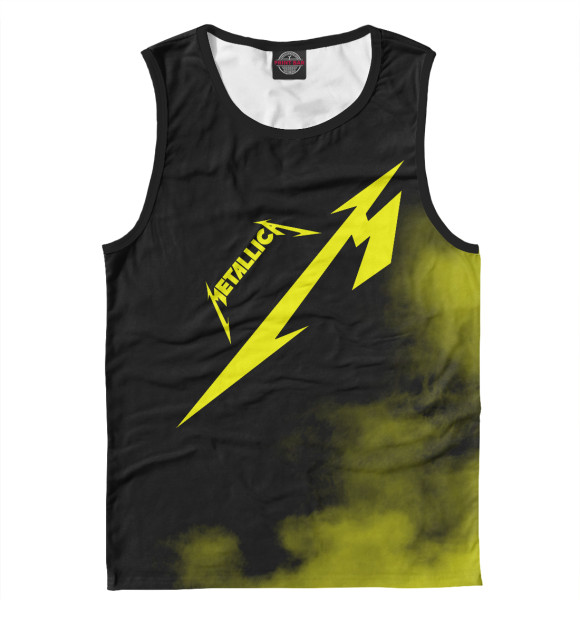 Мужская майка с изображением Metallica цвета Белый