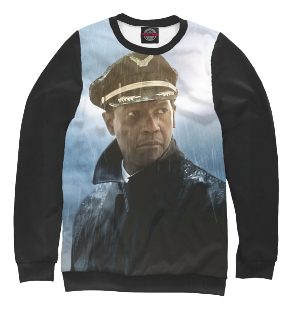 Женский свитшот с изображением Экипаж цвета Белый