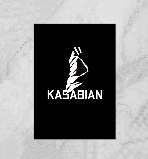 Плакат с изображением Kasabian цвета Белый