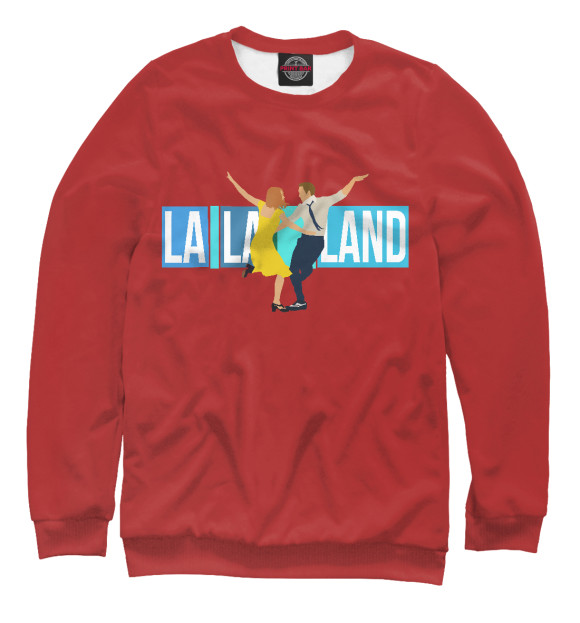 Мужской свитшот с изображением La La Land цвета Белый