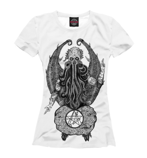 

Футболки Print Bar, Белый, Ктулху