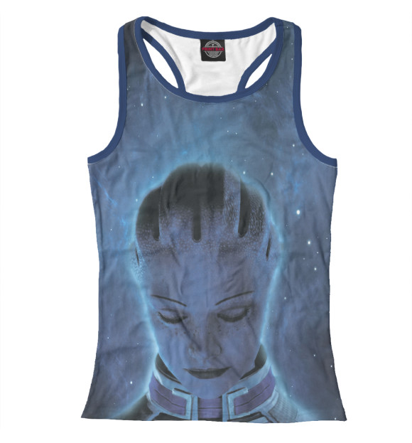 Женская майка-борцовка с изображением Liara цвета Белый