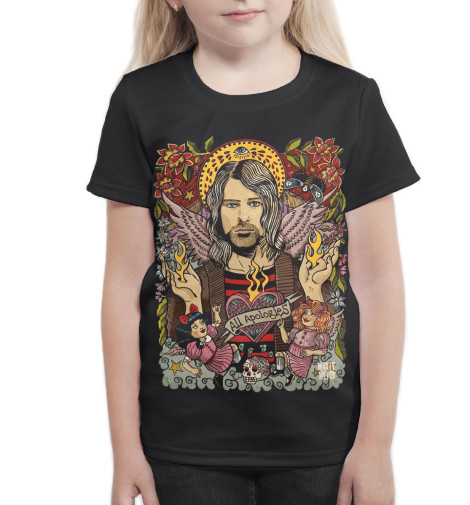 

Футболки Print Bar, Белый, Kurt Cobain