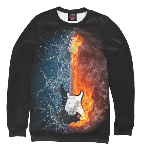 

Свитшоты Print Bar, Белый, Гитара в огне и воде