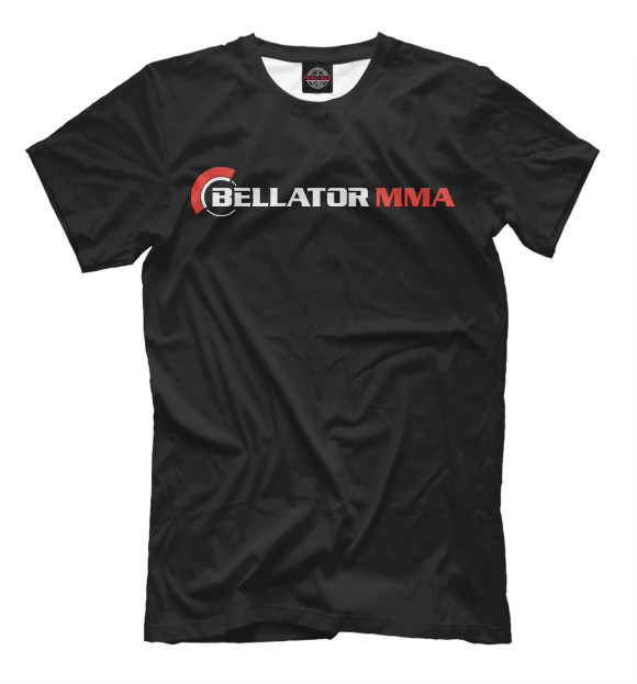 Мужская футболка с изображением Bellator цвета Черный