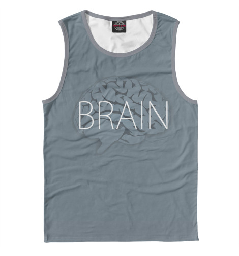 

Майки Print Bar, Белый, Brain