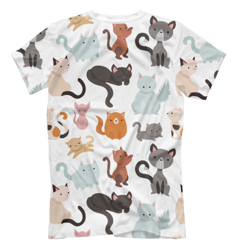 

Футболки Print Bar, Молочно-белый, Коты и кошки